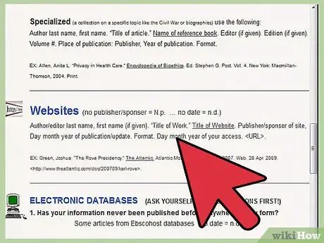 Dodavanje web stranice u bibliografiju Korak 4