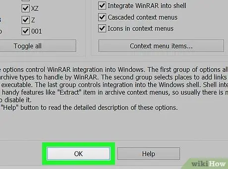 WinRAR Adım 8'i kullanın