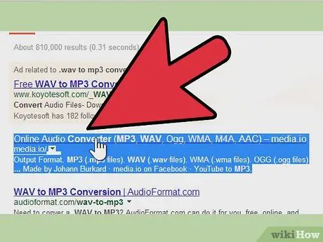 WAV файлыг MP3 файл болгон хөрвүүлэх 1 -р алхам