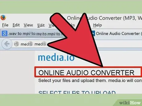 Converter um arquivo WAV em um arquivo MP3 Etapa 2