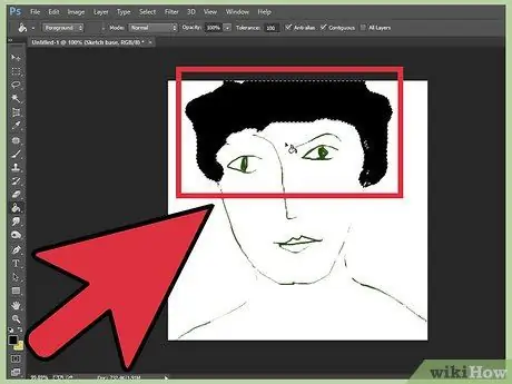 Fargelegg og tegn på Adobe Photoshop 6 Trinn 30