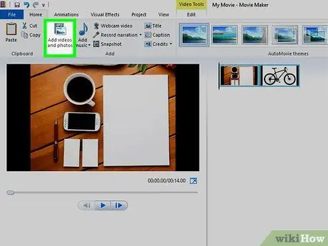 Izmantojiet Windows Movie Maker 17. darbību