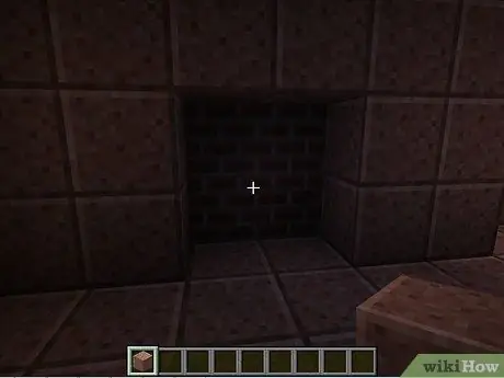 สร้างเตาผิงอิฐด้วยปล่องไฟใน Minecraft ขั้นตอนที่ 4