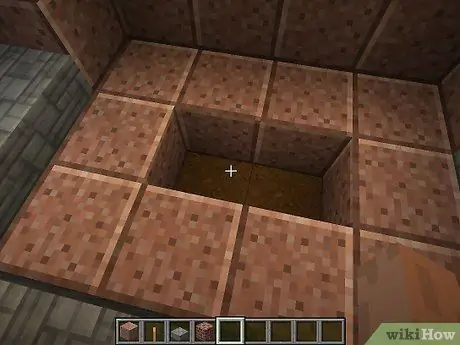 สร้างเตาผิงอิฐด้วยปล่องไฟใน Minecraft ขั้นตอนที่ 5