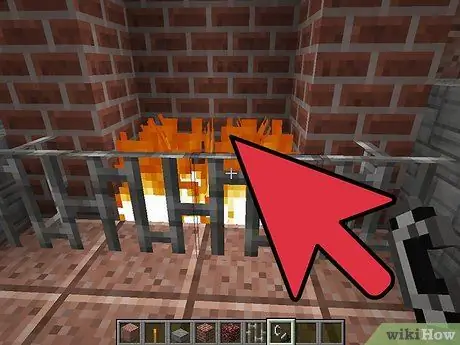 Jenga Sehemu ya Moto ya Matofali na Chimney katika Minecraft Hatua ya 8