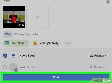 โพสต์วิดีโอ YouTube บน Facebook ขั้นตอนที่ 33