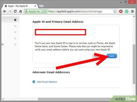 Promijenite Apple ID Korak 3