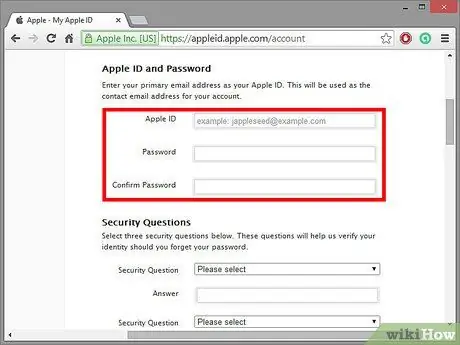 Promijenite Apple ID Korak 8