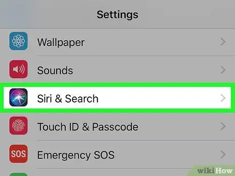 Configurer Siri Étape 3