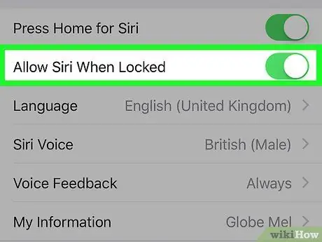 Configurar Siri Paso 7