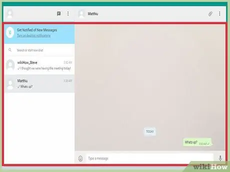 A Whatsapp használata számítógépen 5. lépés