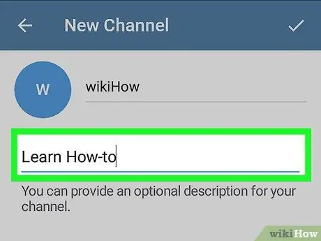 Create a Telegram Channel on Android Step 6