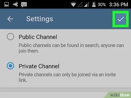 Creați un canal Telegram pe Android Pasul 9