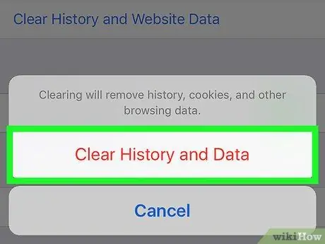 Հեռացրեք կայքի տվյալները Safari- ից iOS- ում Քայլ 15