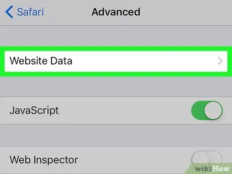 Eliminar datos del sitio web de Safari en iOS Paso 5