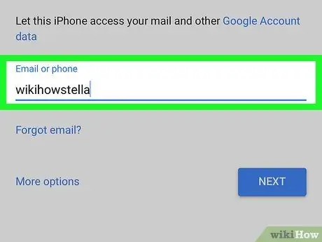 Voer kontakte van Gmail in na u iPhone Stap 5