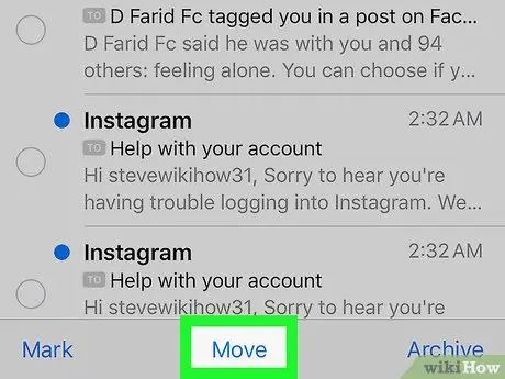 İPhone və ya iPad -də Gmail -də bir e -poçtu arxivdən çıxarın Adım 6