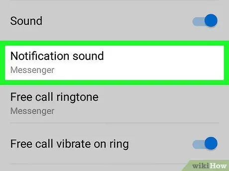 Schimbați sunetul de notificare pe Facebook Messenger pe Android Pasul 6