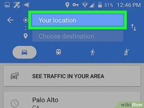 เปลี่ยนเส้นทางบน Google Maps บน Android ขั้นตอนที่ 3