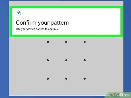 Reset the Android Tablet Pattern Lock Step 4