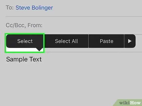 Tebalkan, Miringkan, dan Garis Bawahi Teks Email dengan iOS Langkah 2