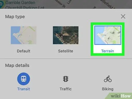 Temukan Ketinggian di Google Maps di iPhone atau iPad Langkah 3