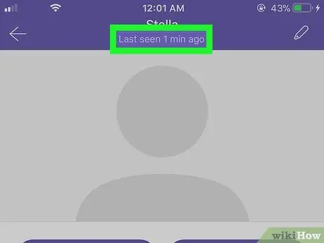 Sepa si alguien está en línea en Viber en iPhone o iPad Paso 9