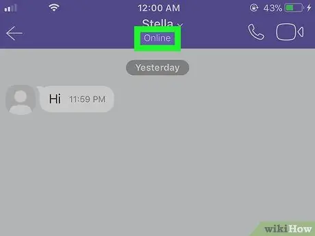 Ketahui apakah Seseorang Online di Viber di iPhone atau iPad Langkah 4