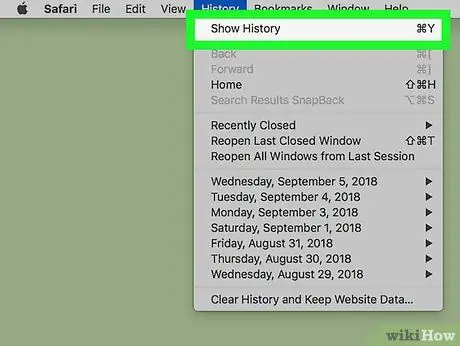 ደረጃ 7 የእርስዎን Safari ታሪክ ይፈትሹ