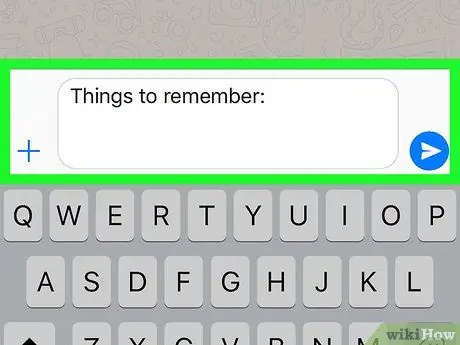 Stuur berichten naar jezelf op WhatsApp op iPhone of iPad Stap 8