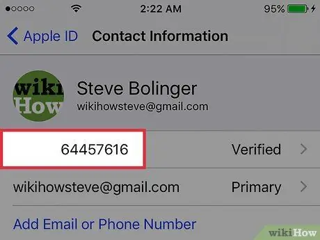 6 veiksme pašalinkite „Apple ID“telefono numerį iš „iPhone“