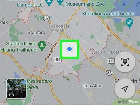 Calibre la brújula en Google Maps en iPhone o iPad Paso 18