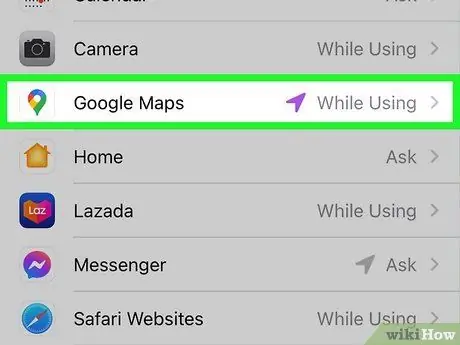 4. solis. Kalibrējiet kompasu pakalpojumā Google Maps iPhone vai iPad