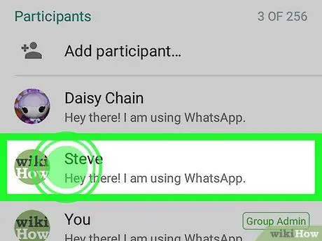 Sūtiet ziņas sev vietnē WhatsApp operētājsistēmā Android 12. darbība