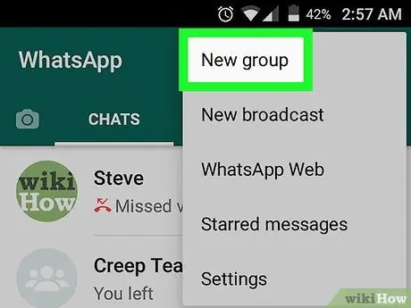 ارسال پیام به خودتان در WhatsApp در Android مرحله 3