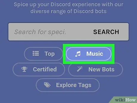 Tocar música no Discord no Android, passo 2