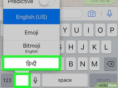 Tulis dalam bahasa Hindi di WhatsApp Langkah 20