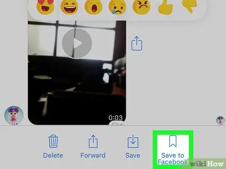 Gem videoer fra Facebook Messenger til kamerarullen Trin 10