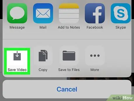 I-save ang Mga Video mula sa Facebook Messenger sa Camera Roll Hakbang 31