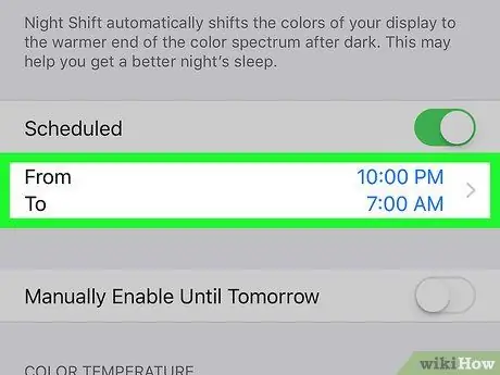 Activați Night Shift pe un iPhone Pasul 8