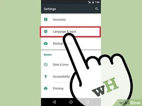 Pasang Bahasa Arab pada Android Langkah 2