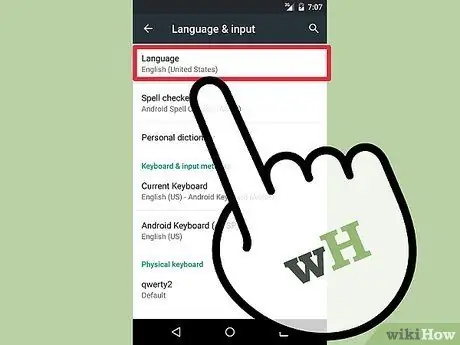 I-install ang Wikang Arabe sa Android Hakbang 3