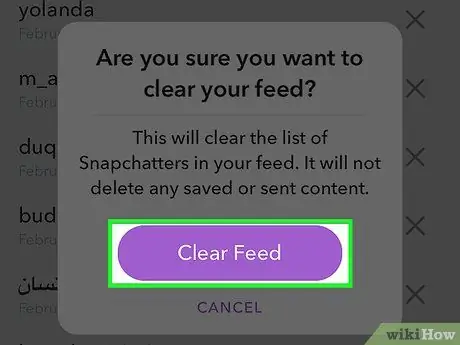 ล้างการสนทนาใน Snapchat ทั้งหมด ขั้นตอนที่ 6