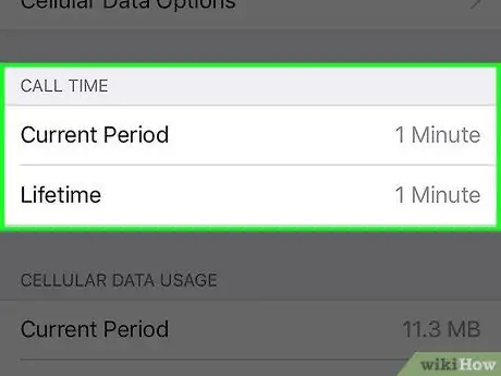 Check Your Total Talk Time on an iPhone Step 3