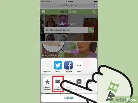 Creați marcaje în Safari pentru iOS Pasul 4