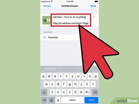 Buat Penanda Halaman di Safari untuk iOS Langkah 5