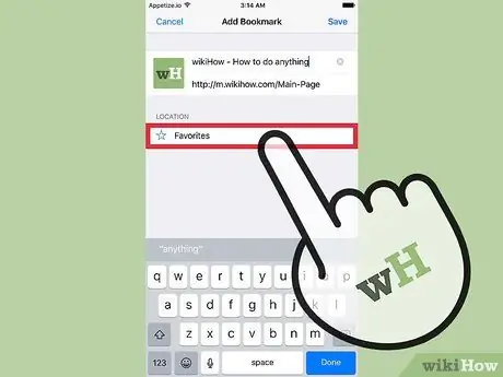 Buat Bookmark di Safari untuk iOS Langkah 6