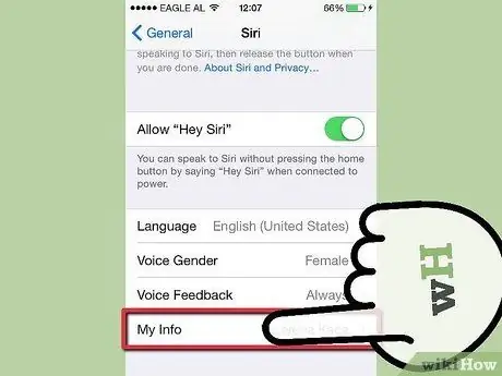 5 -qadam, Siri sizni ismingiz bilan chaqiradi