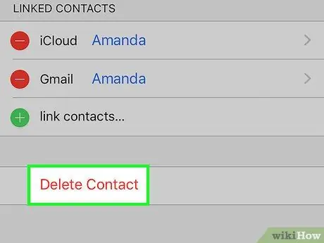 iPhone चरण 4 पर संपर्क हटाएं