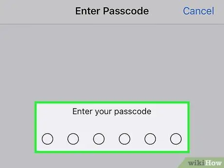 Baguhin ang iyong Passcode sa isang iPhone o iPod Touch Hakbang 3